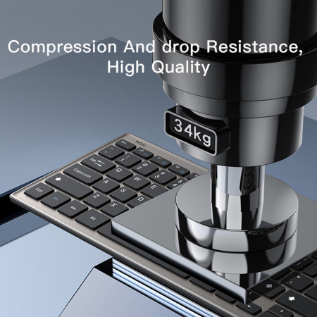 Tastatura wireless Yesido 2.4G Conexiune, pentru Laptop, Tableta, Windows, Mac, Linux, Grey