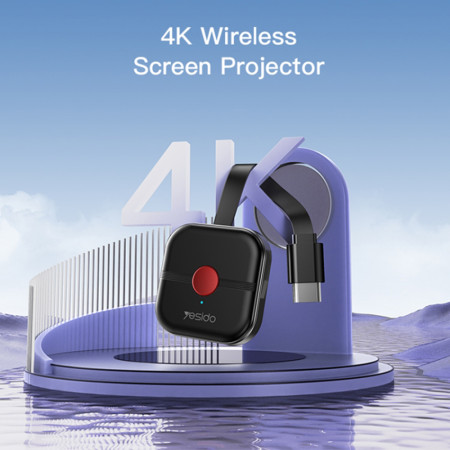 Streaming Mediaplayer Yesido, Wireless Screen Display Receiver TV10 5G, High-Definition, HDMI, Black