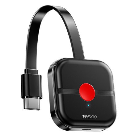 Streaming Mediaplayer Wireless Display Receiver TV10 2.4G High-Definition, pentru telefon, HDMI, Black
