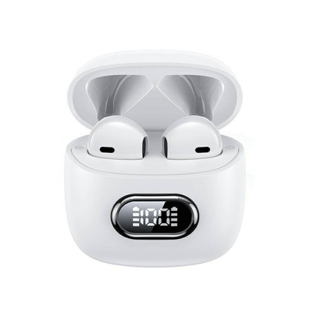 Casti wireless Usams IAII15 Series, TWS, Afisaj Digital cu Bluetooth 5.3, White