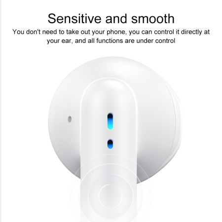 Casti wireless Usams IAII15 Series, TWS, Afisaj Digital cu Bluetooth 5.3, White