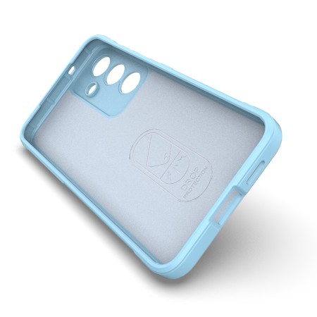 Husa Antisoc pentru Samsung Galaxy S25 - Margini Anti-Alunecare - Shield - Bleu