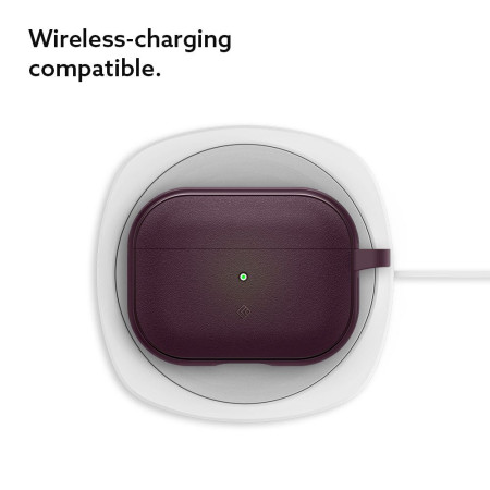 Husa AirPods Pro Spigen Caseology Vault, Burgundy