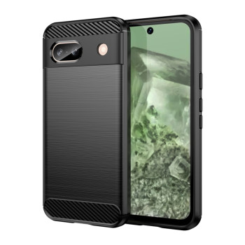 Husa Carbon compatibila Google Pixel 8a, Tech Protect AntiSoc, Negru