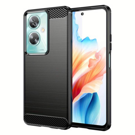 Husa Carbon compatibila Oppo A79 5G, Tech Protect AntiSoc, Negru
