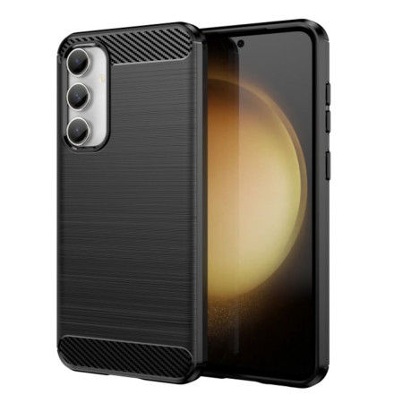 Husa Carbon compatibila Samsung Galaxy A35 5G, Tech Protect AntiSoc, Negru