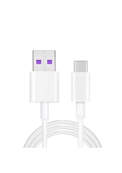 Cablu de Date Type-C, 5A - Huawei AP71 (04071497) - White (Blister Packing)