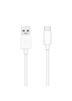 Cablu de Date USB, 65W, 1m - Oppo (DL129) - White (Blister Packing)