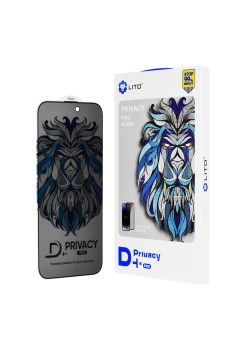 Folie pentru iPhone 13 / 13 Pro / 14 - Lito D+ Pro Privacy - Black