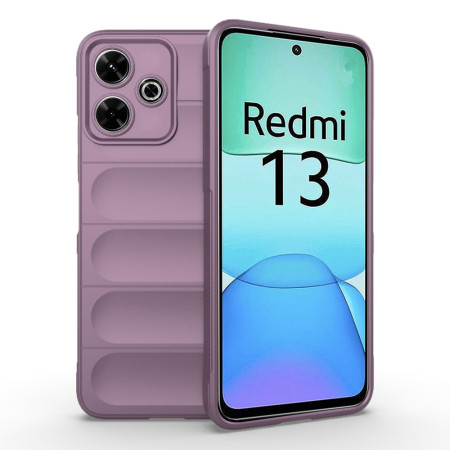 Husa Premium din Silicon pentru Xiaomi Redmi 13 / Poco M6 4G - SoftFlex, Microfibra, Purple