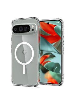 Husa pentru Google Pixel 9 Pro XL - Spigen Ultra Hybrid MagSafe OneTap Ring - White