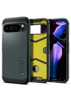 Husa pentru Google Pixel 9 Pro XL - Spigen Tough Armor - Abyss Green