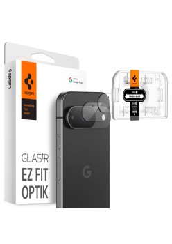 Folie Camera pentru Google Pixel 9 (set 2) - Spigen Glas.tR Optik EZ Fit - Clear