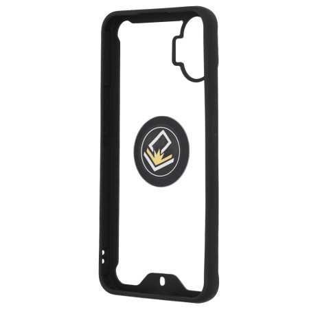 Husa telefon compatibila Nothing Phone 1, Glinth Magnet Auto si Inel Rotativ, Transparent