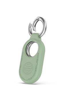 Husa compatibila Samsung Galaxy SmartTag 2, Smiling Silicone, Green