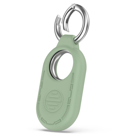 Husa compatibila Samsung Galaxy SmartTag 2, Smiling Silicone, Green
