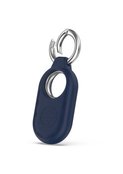 Husa compatibila Samsung Galaxy SmartTag 2, Smiling Silicone, Blue