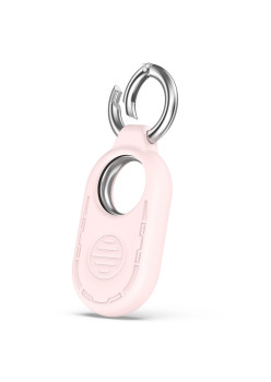 Husa compatibila Samsung Galaxy SmartTag 2, Smiling Silicone, Pink