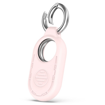 Husa compatibila Samsung Galaxy SmartTag 2, Smiling Silicone, Pink