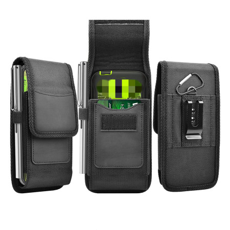 Husa telefon curea pentru exterior, Multifuncțională, L size, 15x8x2.5cm, 6 inch, Black
