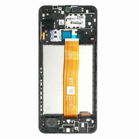 Ecran cu Touchscreen si Rama Compatibil cu Samsung Galaxy A12, SM-A125, Black