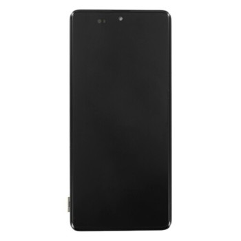 Ecran cu Touchscreen si Rama Compatibil cu Samsung Galaxy A71 SM-A715F, Black
