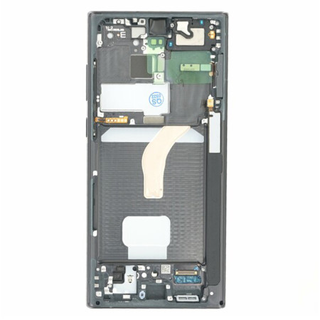 Ecran cu Touchscreen si Rama Compatibil cu Samsung Galaxy S22 Ultra 5G, Black