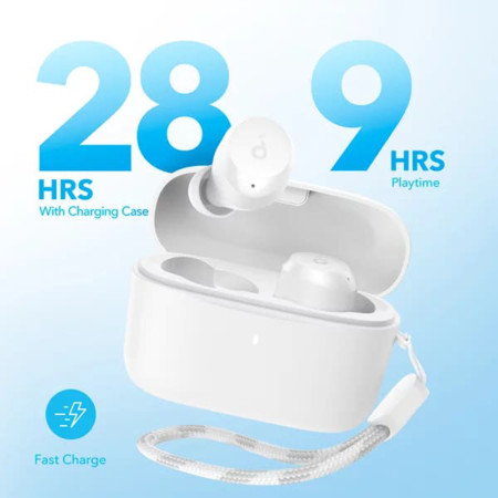 Casti Fara Fir BT5.3, IPX5, TWS, Anker A25i, White