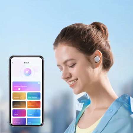Casti Fara Fir BT5.3, IPX5, TWS, Anker A25i, White