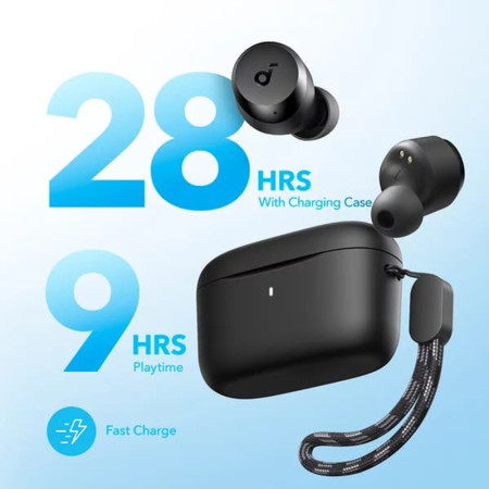 Casti Fara Fir BT5.3, IPX5, TWS, Anker A25i, Black