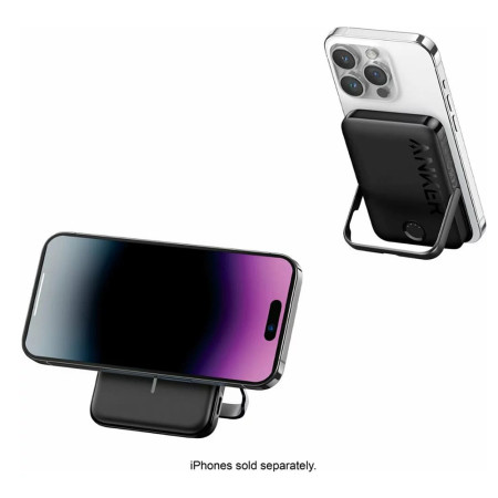 Baterie Externa Wireless, 5000mAh, 7.5W, Anker, Black