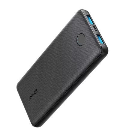 Baterie Externa Tip-C, 2x USB, 10000mAh, Anker PowerCore Slim, Black