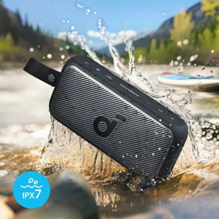 Boxa Fara Fir Hi-Res, BassUp, SmartTune, IPX7, 30W, Anker SoundCore Motion, Black