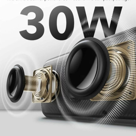 Boxa Fara Fir Hi-Res, BassUp, SmartTune, IPX7, 30W, Anker SoundCore Motion, Black