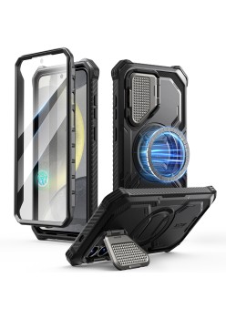 Husa pentru Samsung Galaxy S25 + Folie - I-Blason Armorbox - Black