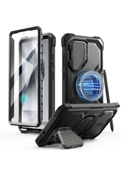 Husa pentru Samsung Galaxy S25 Ultra + Folie - I-Blason Armorbox - Black