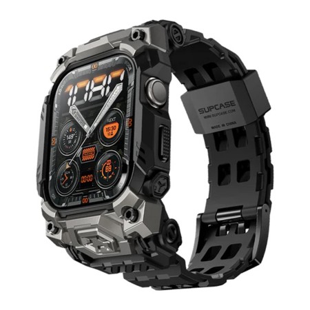 Husa pentru Apple Watch Ultra / Ultra 2 + Curea - Supcase Unicorn Beetle Ore - Black