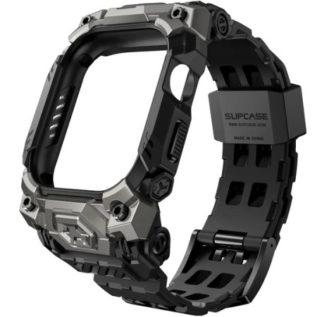 Husa pentru Apple Watch Ultra / Ultra 2 + Curea - Supcase Unicorn Beetle Ore - Black