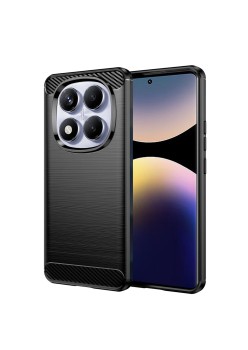 Husa Carbon pentru Xiaomi Redmi Note 14 Pro 4G / Poco F7, Tech Protects, Black
