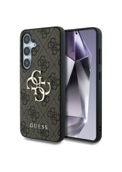 Husa pentru Samsung Galaxy S25 - Guess Hardcase 4G Big Metal Logo - Brown