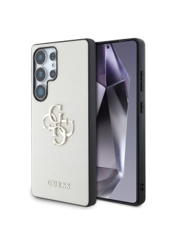 Husa pentru Samsung Galaxy S25 Ultra - Guess Hardcase 4G Grained Big and Classic Logo - Beige