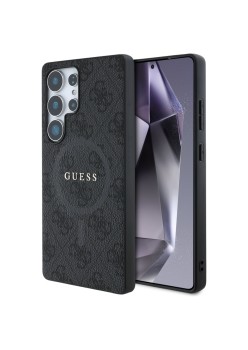 Husa pentru Samsung Galaxy S25 Ultra - Guess 4G Ring Classic Logo MagSafe - Black