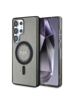 Husa pentru Samsung Galaxy S25 Ultra - Guess IML Rhinestones MagSafe - Black