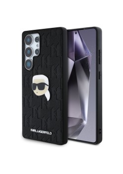 Husa Samsung Galaxy S25 Ultra - Karl Lagerfeld Hardcase Monogram Leather - Karl Head Pin