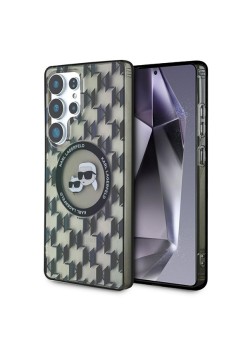Husa pentru Samsung Galaxy S25 Ultra - Karl Lagerfeld IML Monogram MagSafe - KarlandChoupette Head