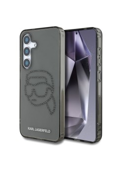Husa pentru Samsung Galaxy S25 - Karl Lagerfeld IML Rhinestones Luxury - Karl Head