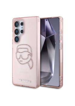 Husa pentru Samsung Galaxy S25 Ultra - Karl Lagerfeld IML Luxury - Pink Karl Head