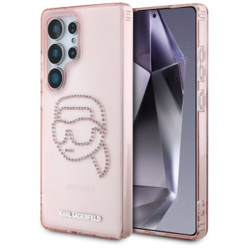 Husa pentru Samsung Galaxy S25 Ultra - Karl Lagerfeld IML Luxury - Pink Karl Head