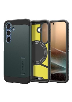 Husa pentru Samsung Galaxy S25 - Spigen Tough Armor MagSafe - Abyss Green