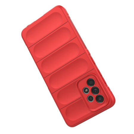 Husa pentru Samsung Galaxy A52 4G / A52 5G / A52s 5G, Antisoc, Margini Striatii, Magic Shield, Red